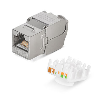 Cabeus KJ-RJ45-Cat.6A-SH-180-Tooless Вставка Keystone Jack RJ-45(8P8C).