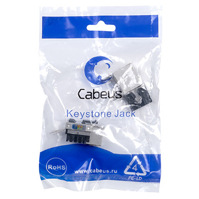 Cabeus KJ-RJ45-Cat.5E-SH-90 Вставка Keystone Jack RJ-45(8P8C).