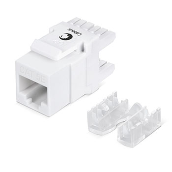 Cabeus KJ-RJ45-Cat.5E-180 Degree Вставка Keystone Jack RJ-45(8P8C).