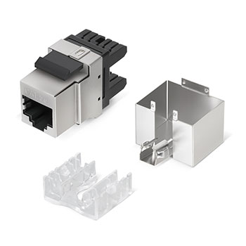 Cabeus KJ-RJ45-Cat.5E-SH-180 Degree Вставка Keystone Jack RJ-45(8P8C).