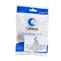 Cabeus KJ-RJ45-Cat.6-SH-180-Toolless Вставка Keystone Jack RJ-45(8P8C), 180 градусов, категория 6, экранированная, без инструмента Toolless, белая