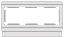 Рамка на короб шириной 100мм для установки 6-и модулей Mosaic 45<br />DKC / ДКС 00564 PDA3-45N