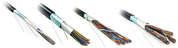 Shielded Twisted Pair Cable FTP, category 3, 10/25/50/100 pairs, solid, outdoor