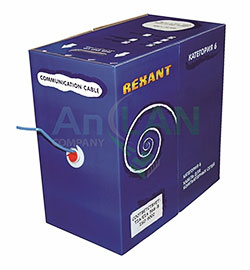 Кабель FTP 4PR 23AWG CAT6 305м REXANT