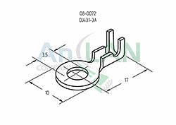 НАКОНЕЧНИК КОЛЬЦЕВОЙ (НК D3.5мм) 0.5-0.8мм? (DJ431-3A) REXANT