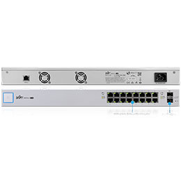 UBIQUITI US-16-150W(EU) Коммутатор 2х SFP, 16х Gigabit RJ45